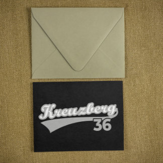 Classic Kreuzberg 36 Berlin City Logo Oldschool Postkarte