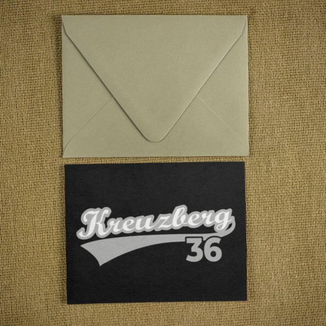 Classic Kreuzberg 36 Berlin City Logo Oldschool Postkarte (Classic Kreuzberg 36 Berlin City Logo Oldschool Postcard)