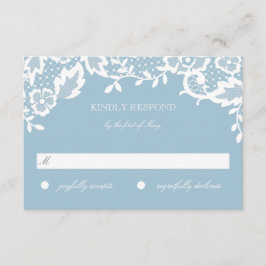 Classic Lace Response Card RSVP Karte