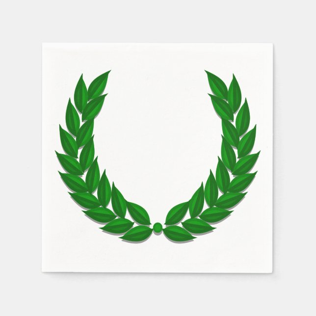 Classic Laurel Wreath Napkin Serviette (Vorderseite)