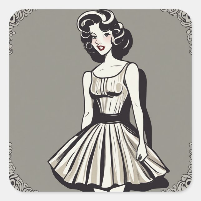 Classic LBD Fashion Sticker (Vorderseite)