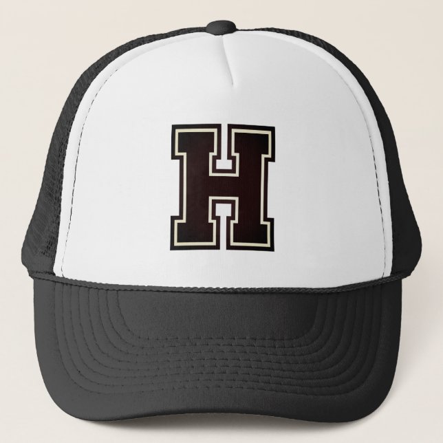 Classic Letter "H" Trucker Hat Truckerkappe (Vorderseite)