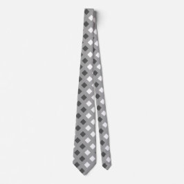 Classic Light Gray Kariert Unisex Neck Tie Krawatte