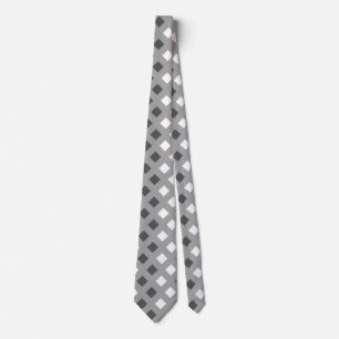 Classic Light Gray Kariert Unisex Neck Tie Krawatte