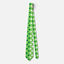 Classic Light Green Kariert Unisex Neck Tie Krawatte