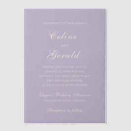 Classic Lilac Elegant Wedding