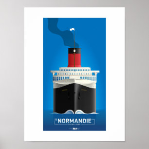 CLASSIC LINER SERIEN - SS Normandie Poster
