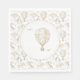Classic Little Wild One Baby Shower Toile Serviette