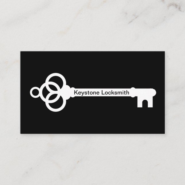 Classic Locksmith Simple Business Cards Visitenkarte (Vorderseite)
