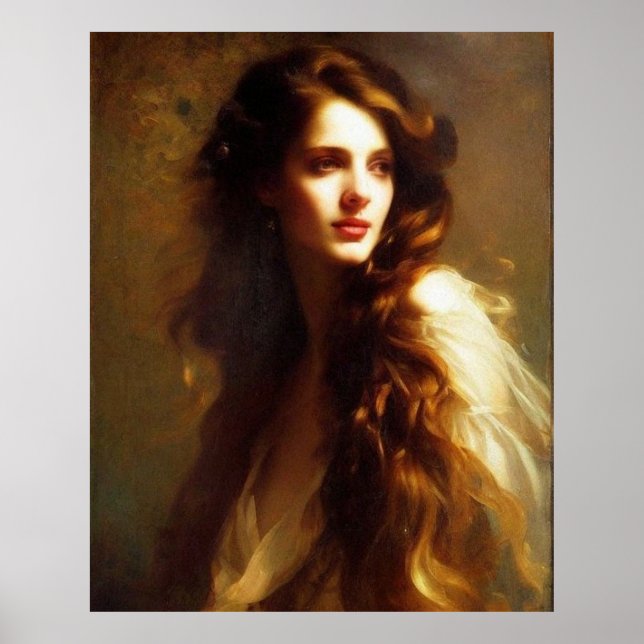 Classic Look Schöne Frau Perfect 2 Poster (Vorne)