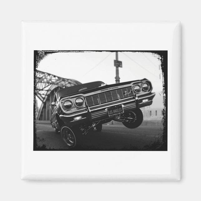 Classic Los Angeles Old School Lowrider Magnet (Vorne)
