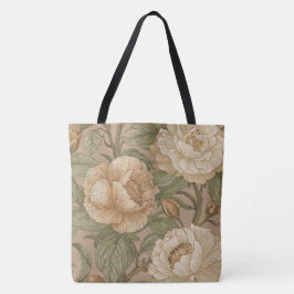 Classic,Lovely Flowers Pattern, Sage Gold Bloom