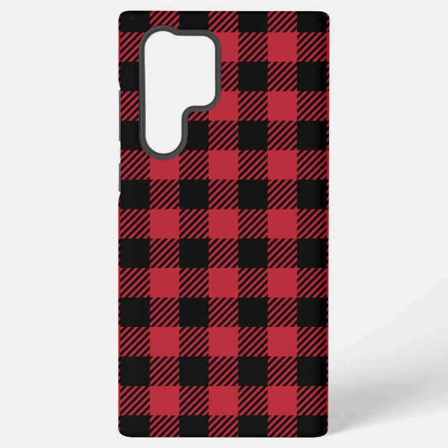 Classic Lumberjack Check Pattern Samsung Galaxy Hülle (Rückseite)