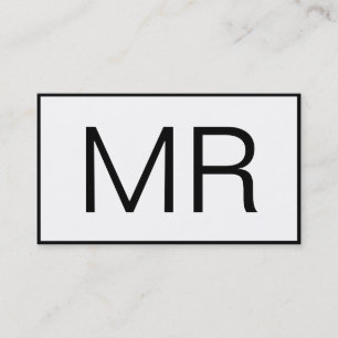 Classic Luxe Black and White mit Social Media Visitenkarte