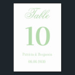 Classic Luxe | Elegant Dusty Blue Wedding  Tischnummer<br><div class="desc">These elegant,  luxe wedding table numbers feature a dusty blue border and a lighter blue and white design. There is a mix of classic text and modern calligraphy for a classy and minimalist design perfect for your timeless,  formal reception.</div>