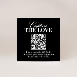 Classic Luxe QR-Code Hochzeit Capture the Liebe Begleitkarte
