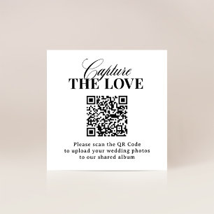 Classic Luxe QR-Code Hochzeit Capture the Liebe Begleitkarte