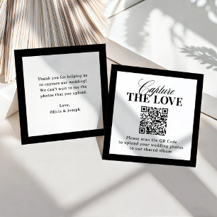 Classic Luxe QR-Code Hochzeit Capture the Liebe Begleitkarte