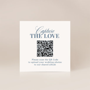Classic Luxe QR-Code Hochzeitsfotos Teilen Sie d Begleitkarte