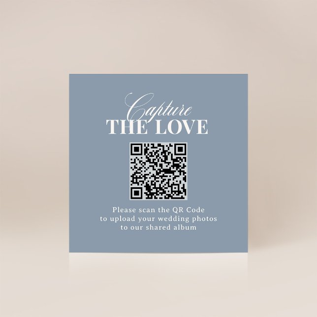 Classic Luxe | QR Code Wedding Capture the Love Begleitkarte (Von Creator hochgeladen)