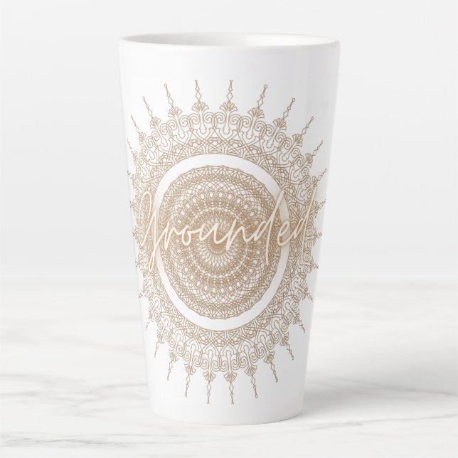 Classic Mandala Latte Tasse (Vorderseite)