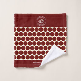 Classic Maroon Elegant Modernes Minimalistisches M Badhandtuch Set