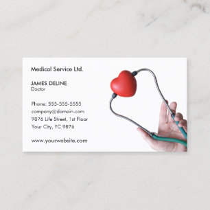 Classic Medical Doctor Business Card Template Visitenkarte