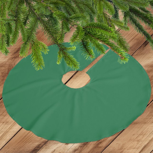 Classic Medium Emerald Green Polyester Tree Skirt Polyester Weihnachtsbaumdecke (Von Creator hochgeladen)