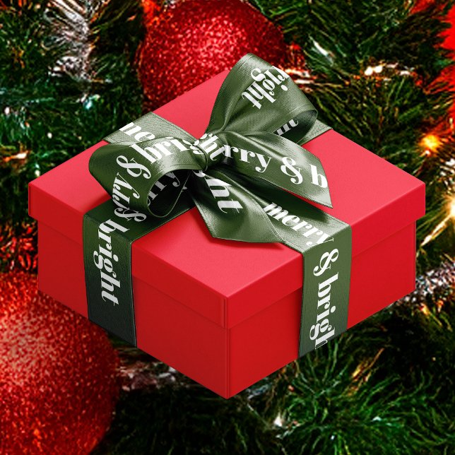 Classic Merry & Bright Green Color #1A4301 Satinband (Classic Merry & Bright Green Color #1A4301 Satin Ribbon)