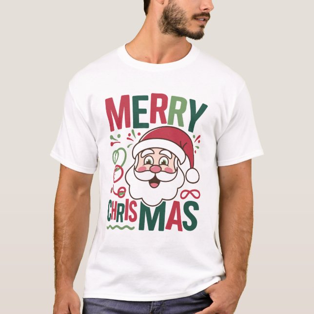 Classic Merry Christmas T-Shirt for Festive Cheer (Vorderseite)