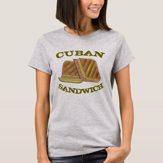 Classic Miami Cuban Sandwich Ham Pork Schweizer Kä T-Shirt (Vorderseite)