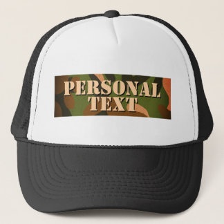 Classic Military Camo Personal Text Truckerkappe