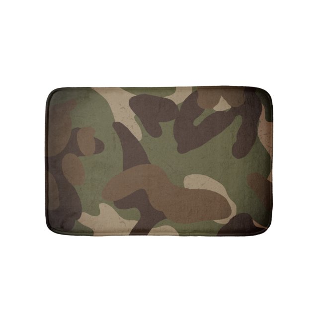 Classic Military Camouflage Pattern Badematte (Vorderseite)