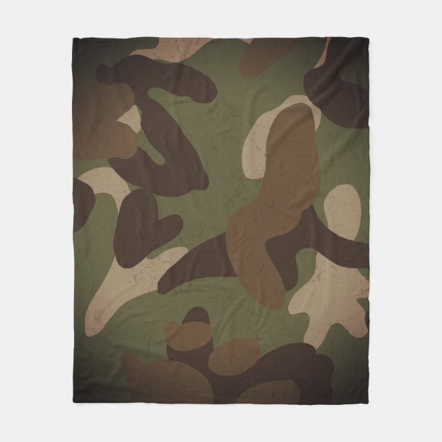 Classic Military Camouflage Pattern Fleecedecke (Vorderseite)