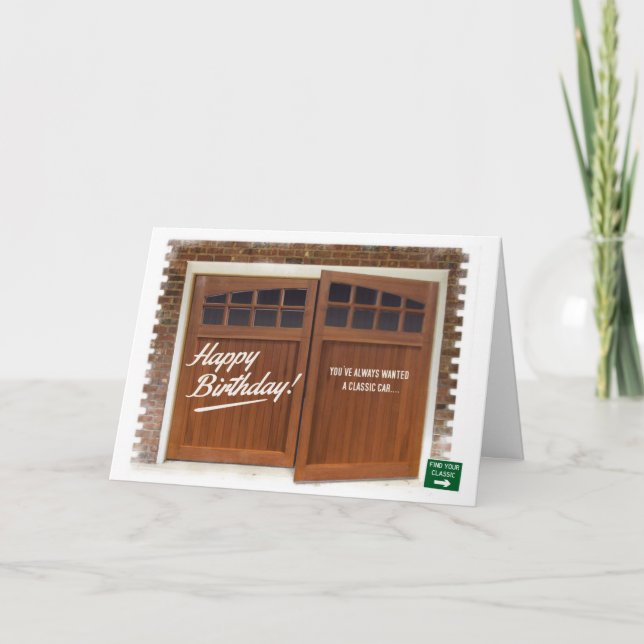 Classic Mini Birthday Card Karte (Vorderseite)