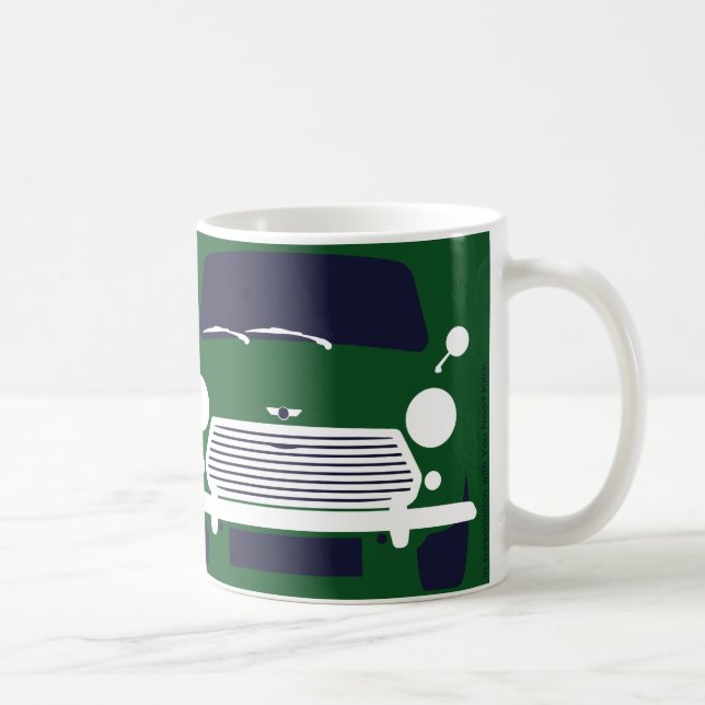 Classic Mini Cooper minimalistische Tasse (Rechts)