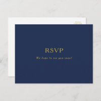 Classic Minimal Navy Blue | Gold Song Request UAWG