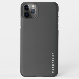 Classic Minimalistisch Dark Gray iPhone 11Pro Max Hülle