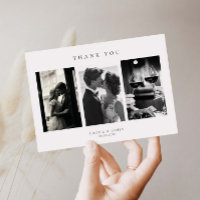 Classic Minimalistisch Wedding Foto Dankeschön Car