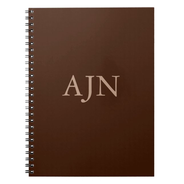 Classic Mit Monogramm Journal Notebook Geschenk Notizblock (Vorderseite)