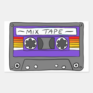 Classic Mix Tape Rechteckiger Aufkleber