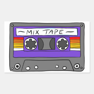 Classic Mix Tape Rechteckiger Aufkleber