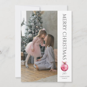 Classic Modern Christmas Foto Feiertagskarte