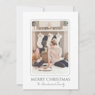 Classic Modern Christmas Foto Feiertagskarte