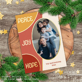 Classic Modern Frohen Festtage Gold Folien Feiertagskarte