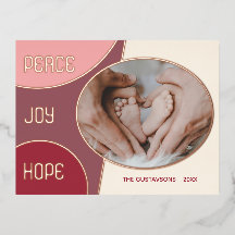 Classic Modern Frohen Festtage Goldene Foil Holida