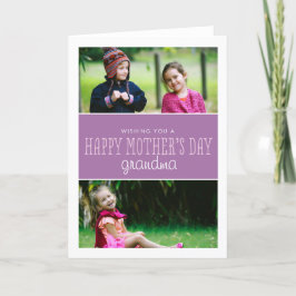Classic & Modern Mother's Day Foto Card Karte