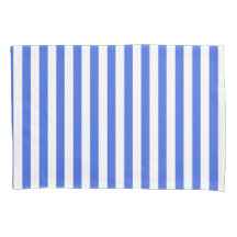 Classic Modern Striped Royal Blue and White