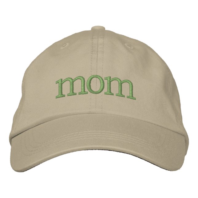 Classic "MOM"  Embroidered Ball Cap Bestickte Baseballkappe (Vorderseite)