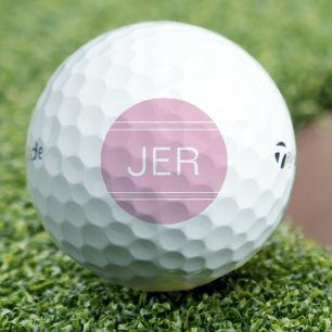 Classic Monogram Erstsport Golfer Pink Niedlich Golfball